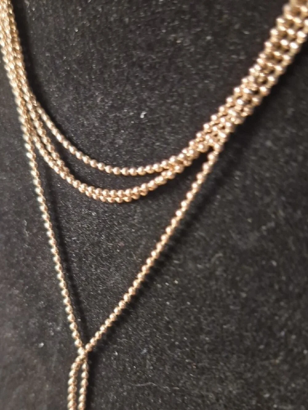 Banana Republic Gold Layered Y-Drop Necklace
